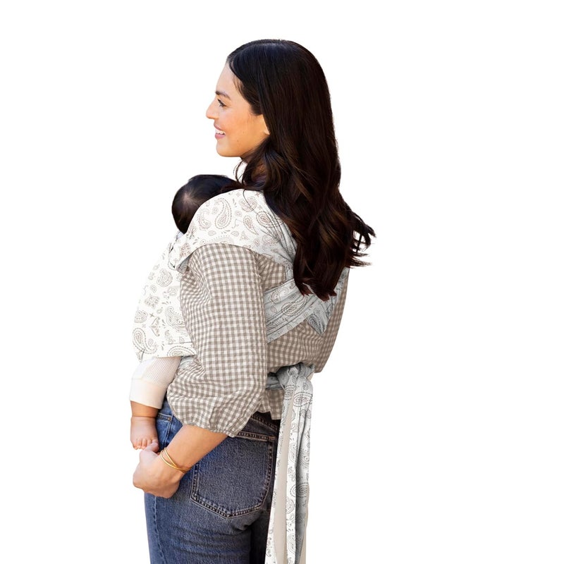 moby Baby Wrap Carrier Classic for Newborns to Toddlers (8-33lbs), Infant Sling Carrier, Lightweight & Hands Free Design, Adjustable for All Body Types (Bandana) - Image 4